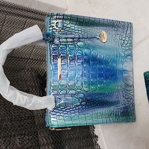 🥳🎈HOST PICK!🎈🥳  💙🥳 BRAHMIN Blue Topaz Small Caroline Satchel & Wallet 🥳💙